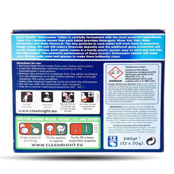 Duzzit Dishwasher Tablets 12PK - Image 2
