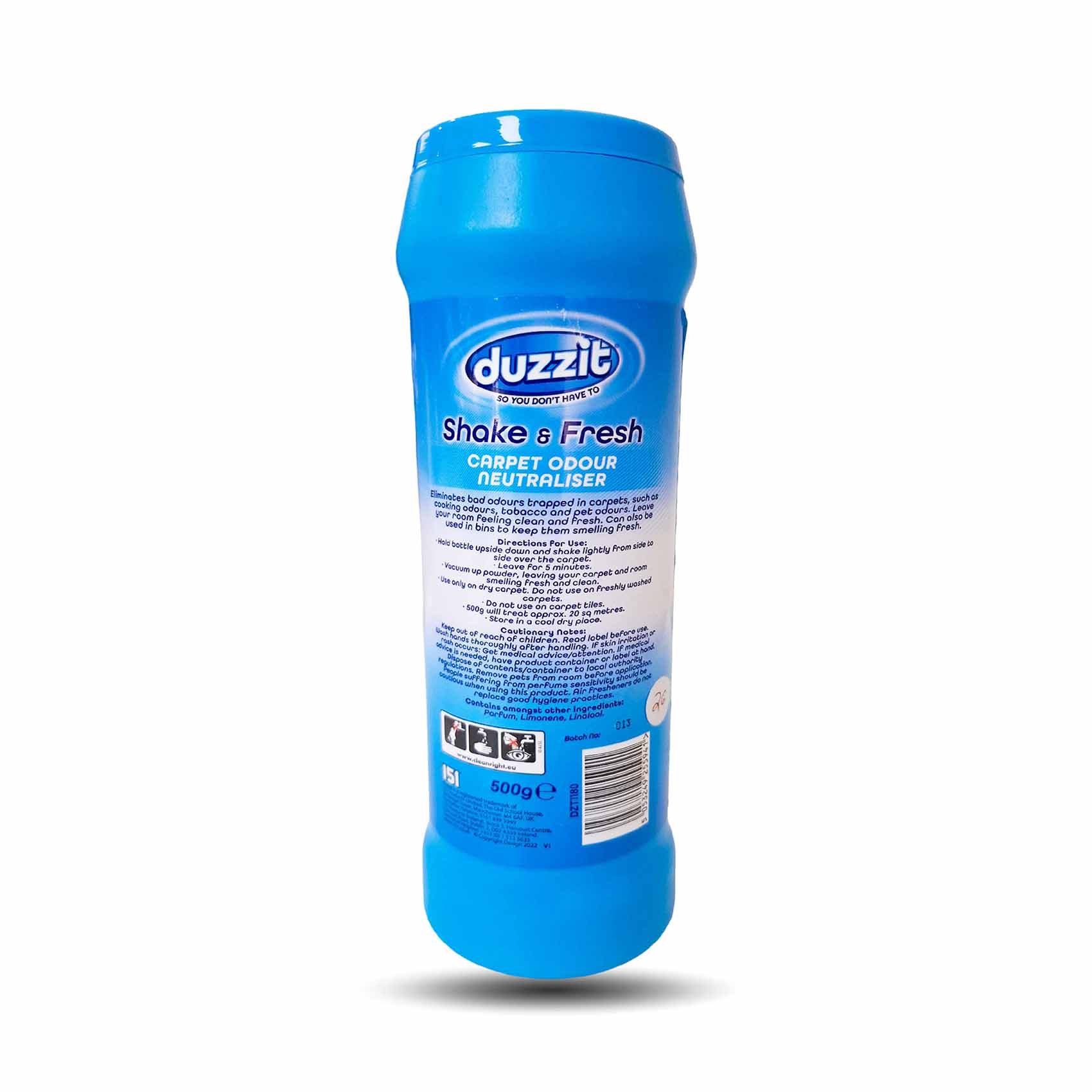 Duzzit Shake & Fresh Carpet Odour Neutralizer Fresh Linen 500G - Image 2