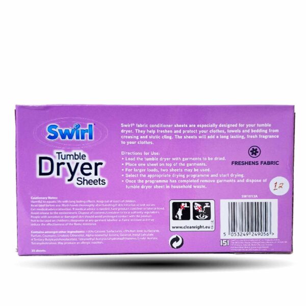 Swirl Tumble Dryer Lavender 35 Sheets - Image 3