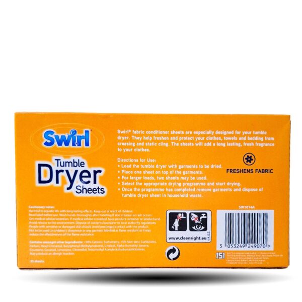 Swirl Tumble Dryer Sheets Tropical 35 Sheets - Image 2