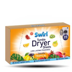 Swirl Tumble Dryer Sheets Tropical 35 Sheets
