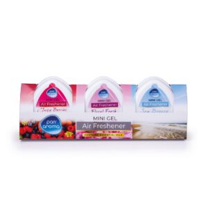 Pan Aroma Mini Gel Air Freshener Assorted Scent 3pk