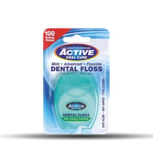 Active Advanced Mint-Waxed Floss 100M