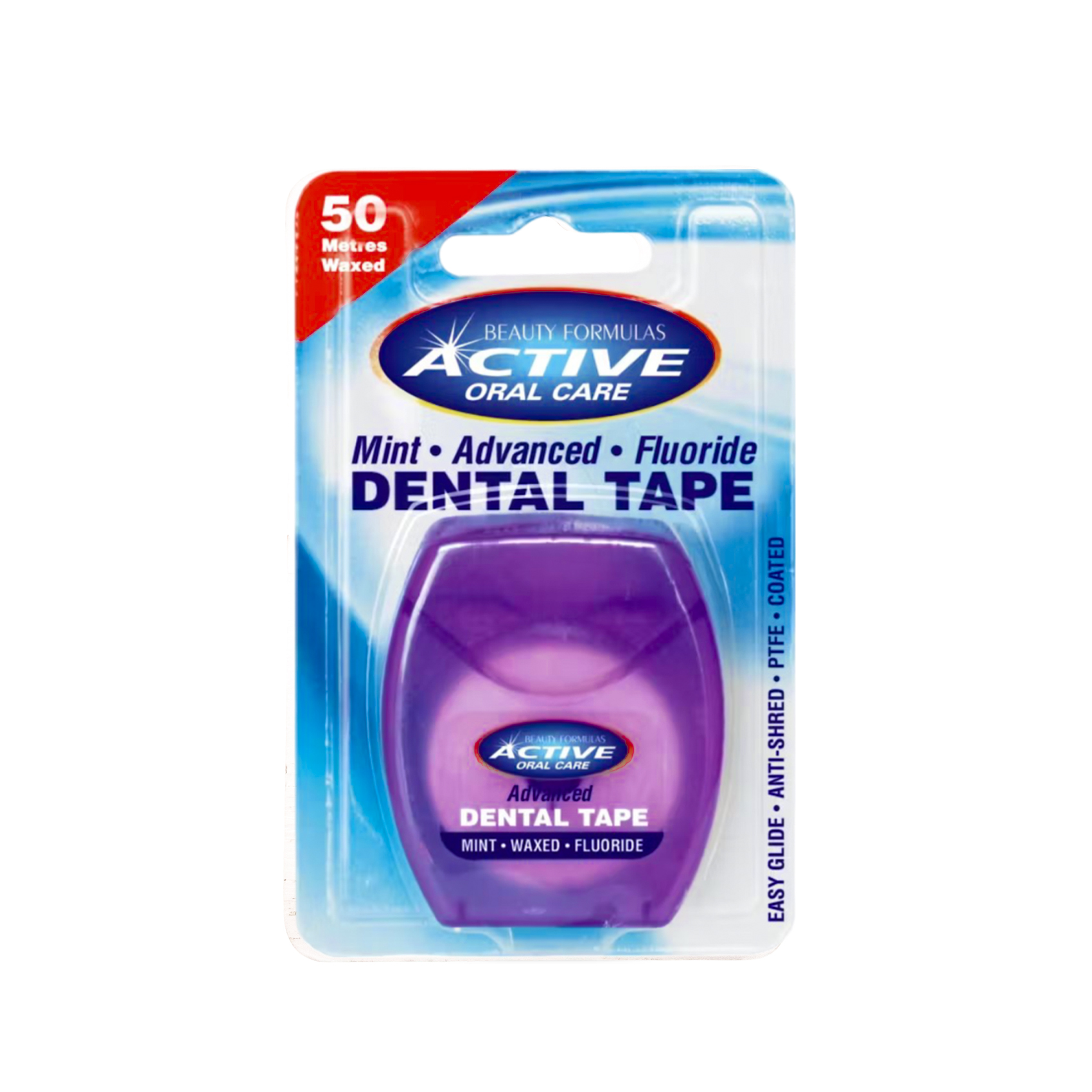 Active Mint Waxed Fluoride Dental Tape 50M