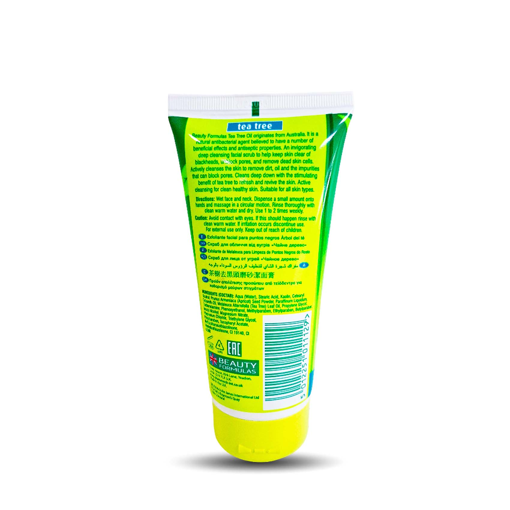 Beauty Formulas Tea Tree Facial Scrub 150Ml - Image 2