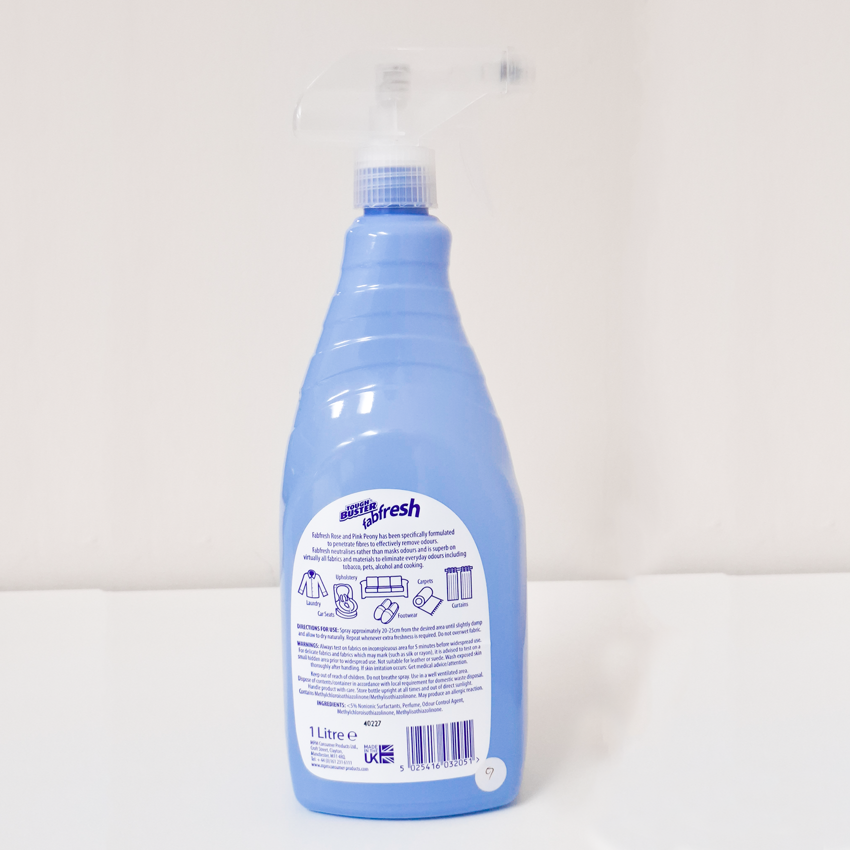 Fabfresh Rose & Pink Peony Fabric Freshener 1 Litre - Image 2