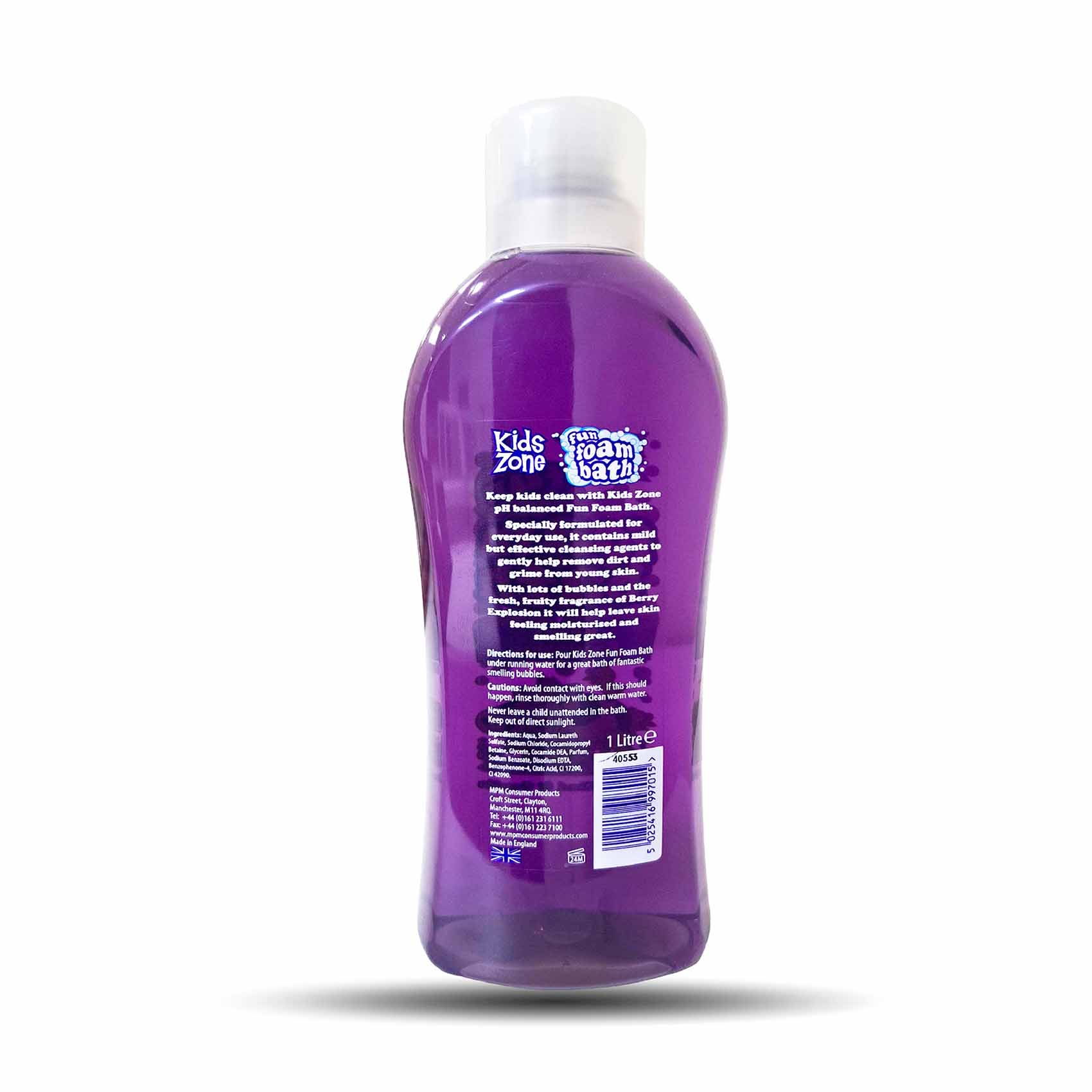 Kids Zone Foam Bath Berry Explosion 1 Litre - Image 2