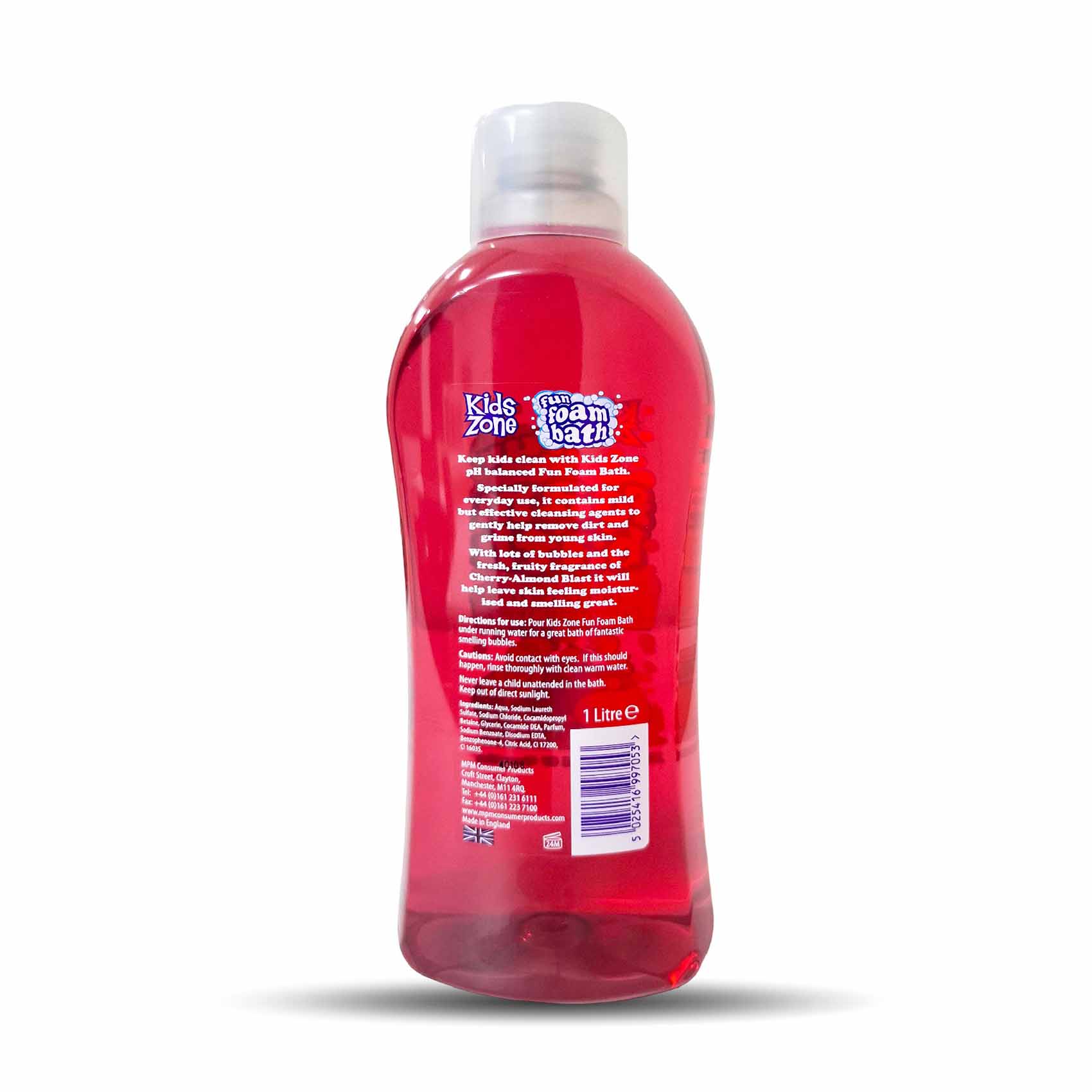 Kids Zone Foam Bath Cherry & Almond Blast 1 Litre - Image 2